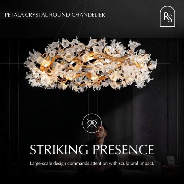 Petala Crystal Round Chandelier - Residence Supply