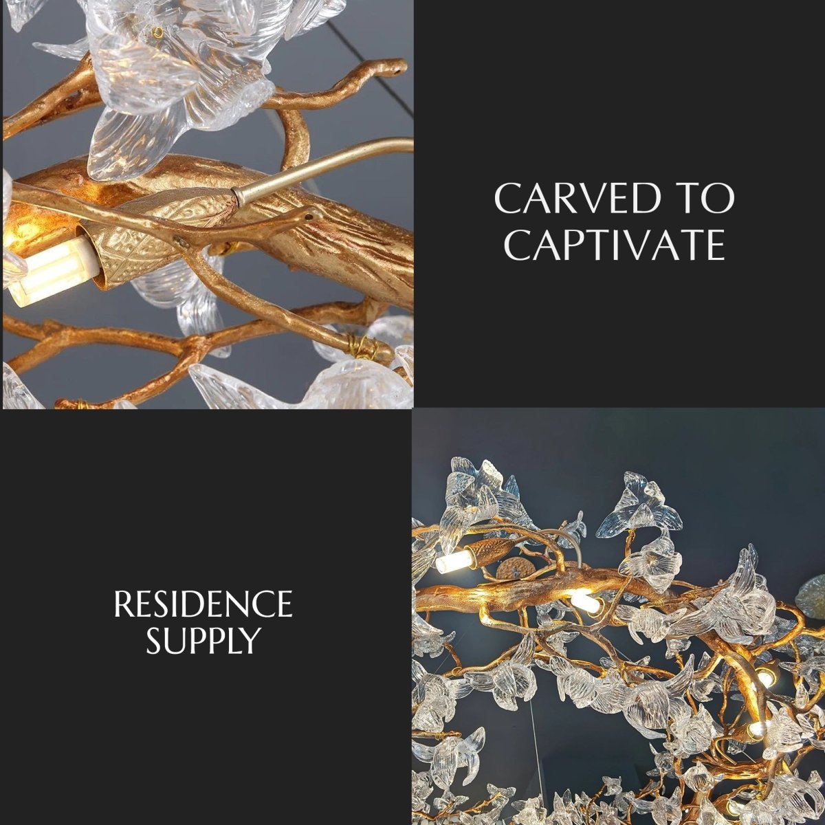 Petala Crystal Round Chandelier - Residence Supply