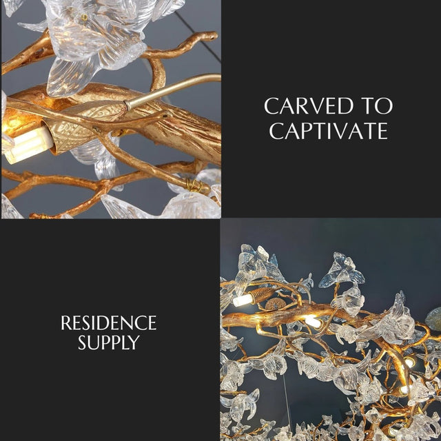 Petala Crystal Round Chandelier - Residence Supply