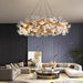 Petala Crystal Round Chandelier - Contemporary Lighting for Living Room
