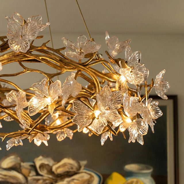 Petala Crystal Round Chandelier - Residence Supply