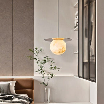 Pila Alabaster Pendant Light - Bedroom Lighting