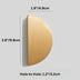 Pilos Drawer Pull in a gold finish displayed against a plain white studio background, featuring ribbed detailing.