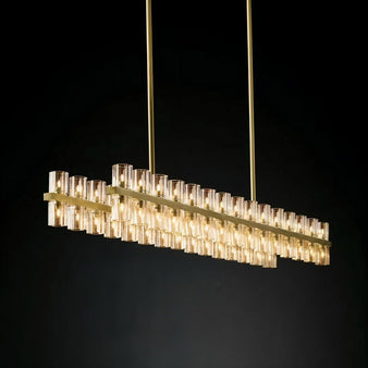 Polloi Linear Chandelier - Light Fixtures of Mid Century