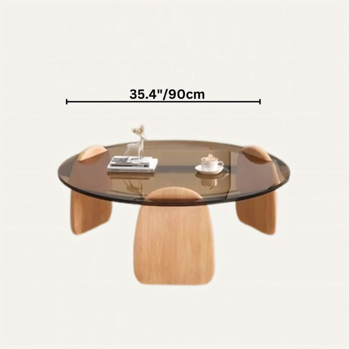 Create a cozy atmosphere in your home with the Prasha Coffee Table, featuring warm tones and a contemporary aesthetic.