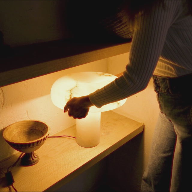 Habros Alabaster Table Lamp