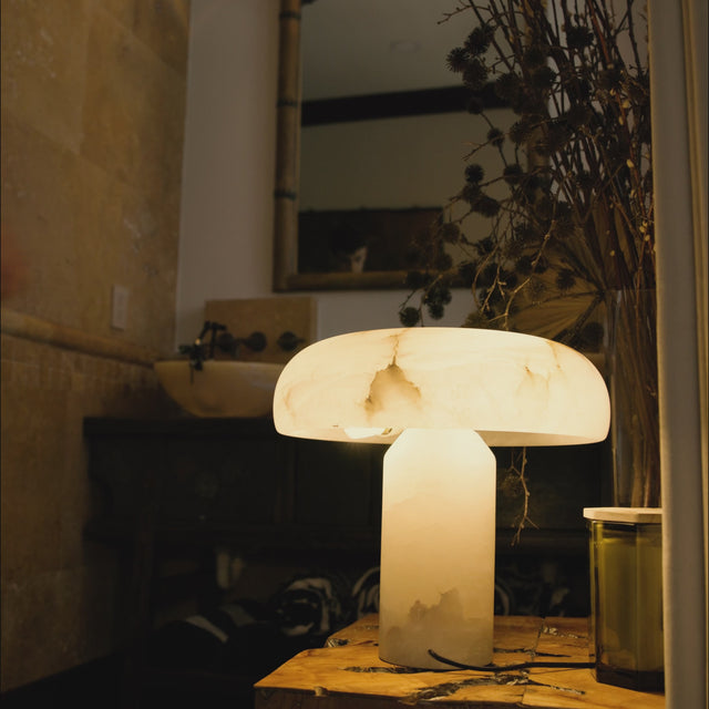 Habros Alabaster Table Lamp