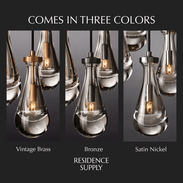 Pulcher Glass Tears Chandelier - Residence Supply