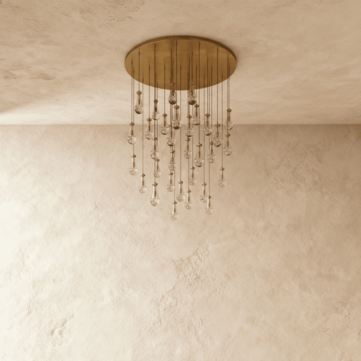 Pulcher Glass Tears Chandelier - Residence Supply