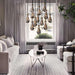 Pulcher Glass Tears Chandelier - Mid Century Chandeliers for Living Room Lighting