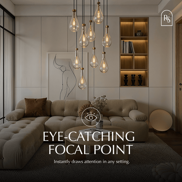 Pulcher Glass Tears Chandelier - Residence Supply