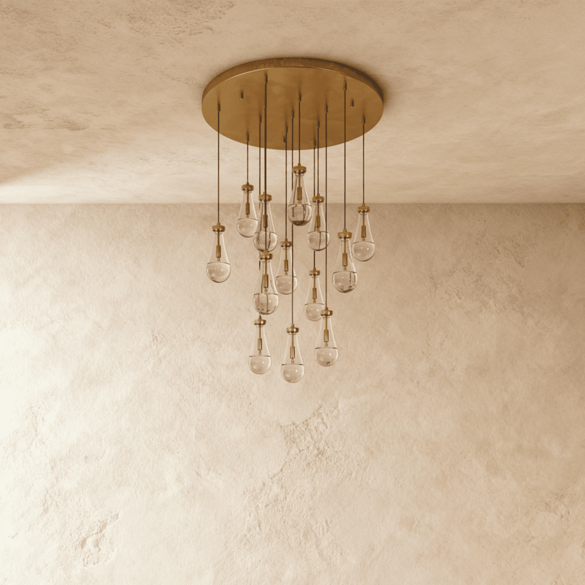 Pulcher Glass Tears Chandelier - Residence Supply