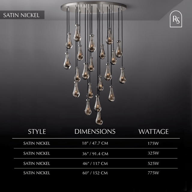 Pulcher Glass Tears Chandelier - Residence Supply