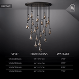 Pulcher Glass Tears Chandelier - Residence Supply