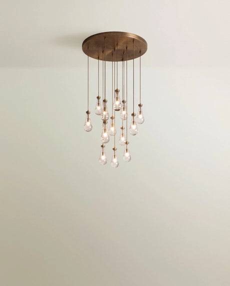 Pulcher Glass Tears Chandelier - Residence Supply