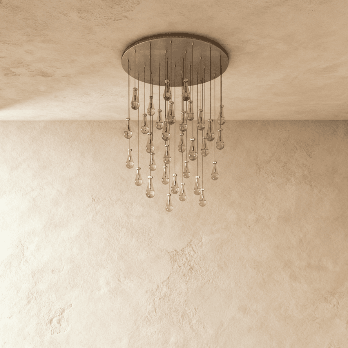 Pulcher Glass Tears Chandelier - Residence Supply