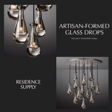 Pulcher Glass Tears Chandelier - Residence Supply