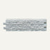 White textured brick wall panel, 48 inches long, mounted on plain white background.