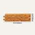 Rectangular red brick wall panel measuring 47.2" (120cm) in length and 11.8" (30cm) in height, on plain white background.