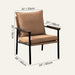 Pute Accent Chair Size