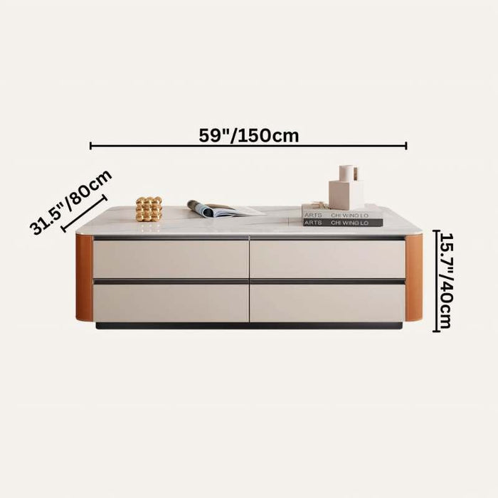 Recumb Coffee Table Size 