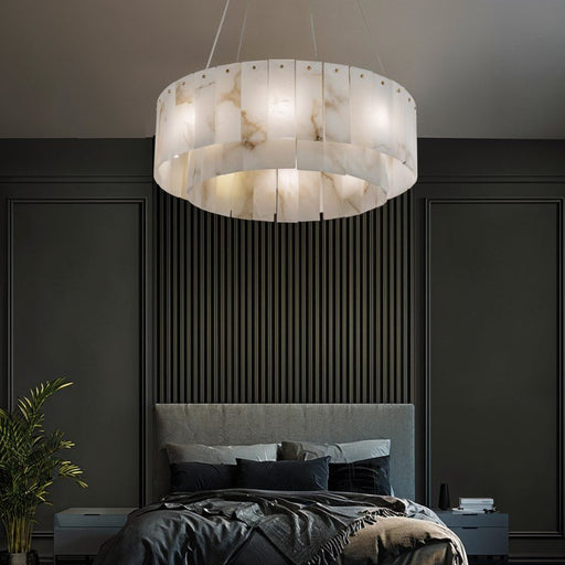 Regalis Alabaster Chandelier - Bedroom Lighting