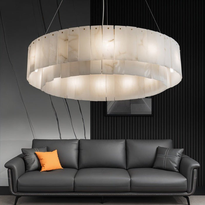 Regalis Alabaster Chandelier - Living Room Lighting