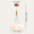 Brass and frosted glass cloud-shaped pendant light fixture with multiple globes on a neutral background.