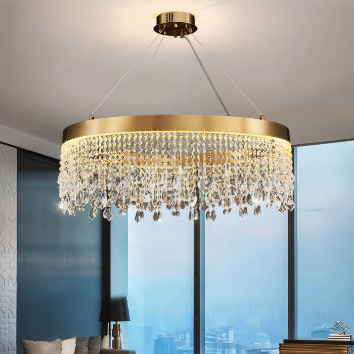 Rexana Crystal Round Chandelier - Residence Supply