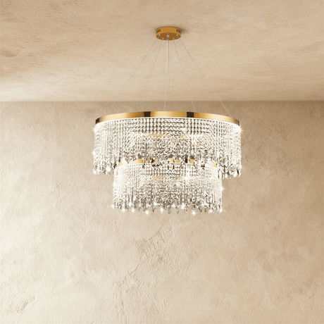 Rexana Crystal Tiered Chandelier - Residence Supply