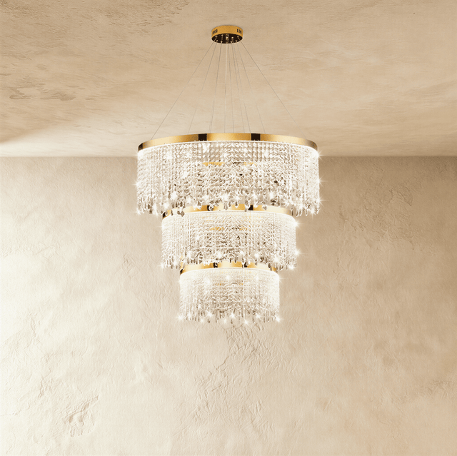 Rexana Crystal Tiered Chandelier - Residence Supply