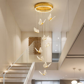 Rhopalocera Chandelier - Stair Lighting