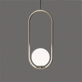 Lampe suspendue en forme d'anneau