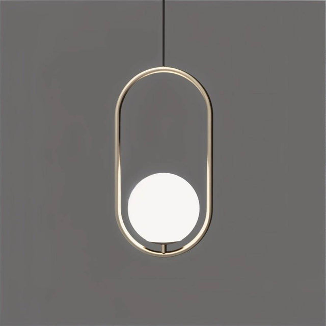 Lampe suspendue en forme d'anneau