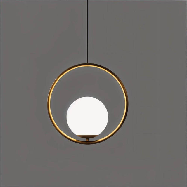 Lampe suspendue en forme d'anneau