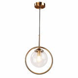 Lampe suspendue en forme d'anneau