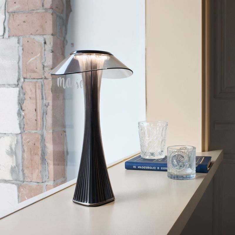 Lámpara de mesa ondulada