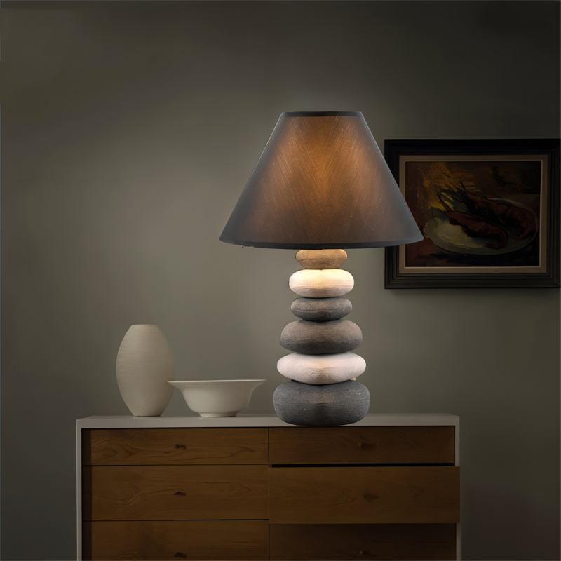 Lampe de table rocheuse