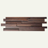 Dark-toned Ronus Decorative Panel - Modern, Acoustic-Enhancing Design showcasing sleek wooden slats for premium wall decor applications.