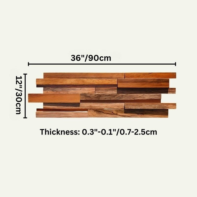 Ronus Decorative Panel - Modern, Acoustic-Enhancing Design with dimensions 36x12 inches and variable thickness, ideal for stylish wall installations.