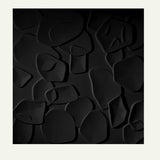 Black Sabit PVC Wall Panel with 3D abstract design, offering a bold, waterproof, and easy-to-install wall decor solution.