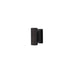 "Brown zinc alloy knob with angular design, isolated on a white background."