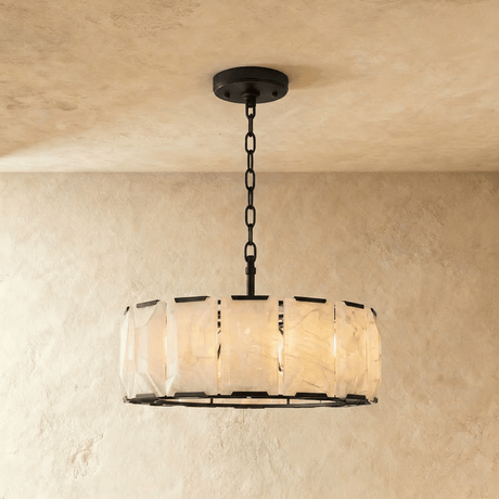 Sakhra Round Alabaster Chandelier - Residence Supply
