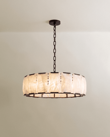 Sakhra Round Alabaster Chandelier - Residence Supply