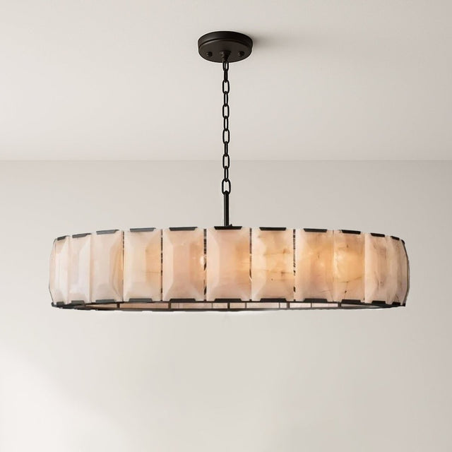 Sakhra Round Alabaster Chandelier - Residence Supply