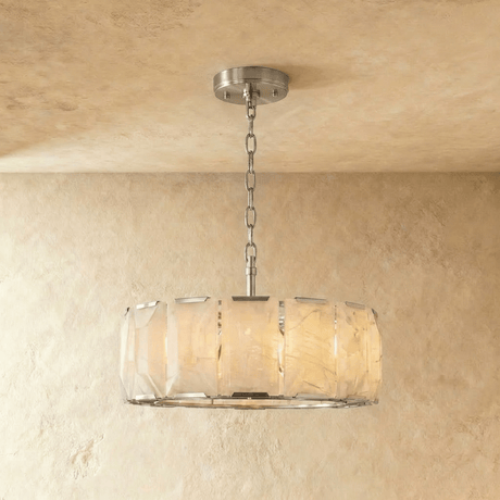 Sakhra Round Alabaster Chandelier - Residence Supply