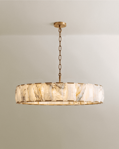 Sakhra Round Alabaster Chandelier - Residence Supply