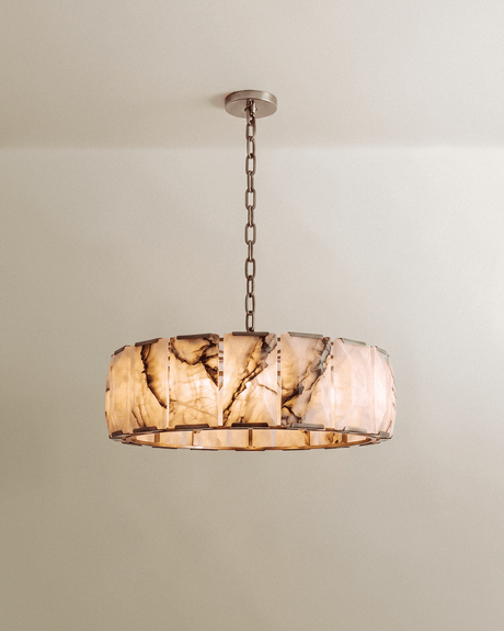 Sakhra Round Alabaster Chandelier - Residence Supply