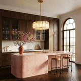 Sakhra Round Alabaster Chandelier - Residence Supply