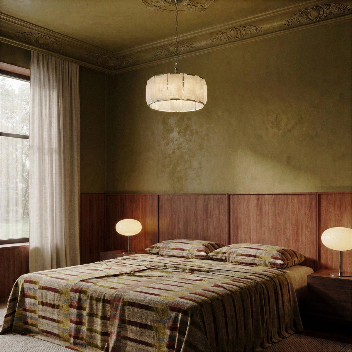 Sakhra Round Alabaster Chandelier - Residence Supply